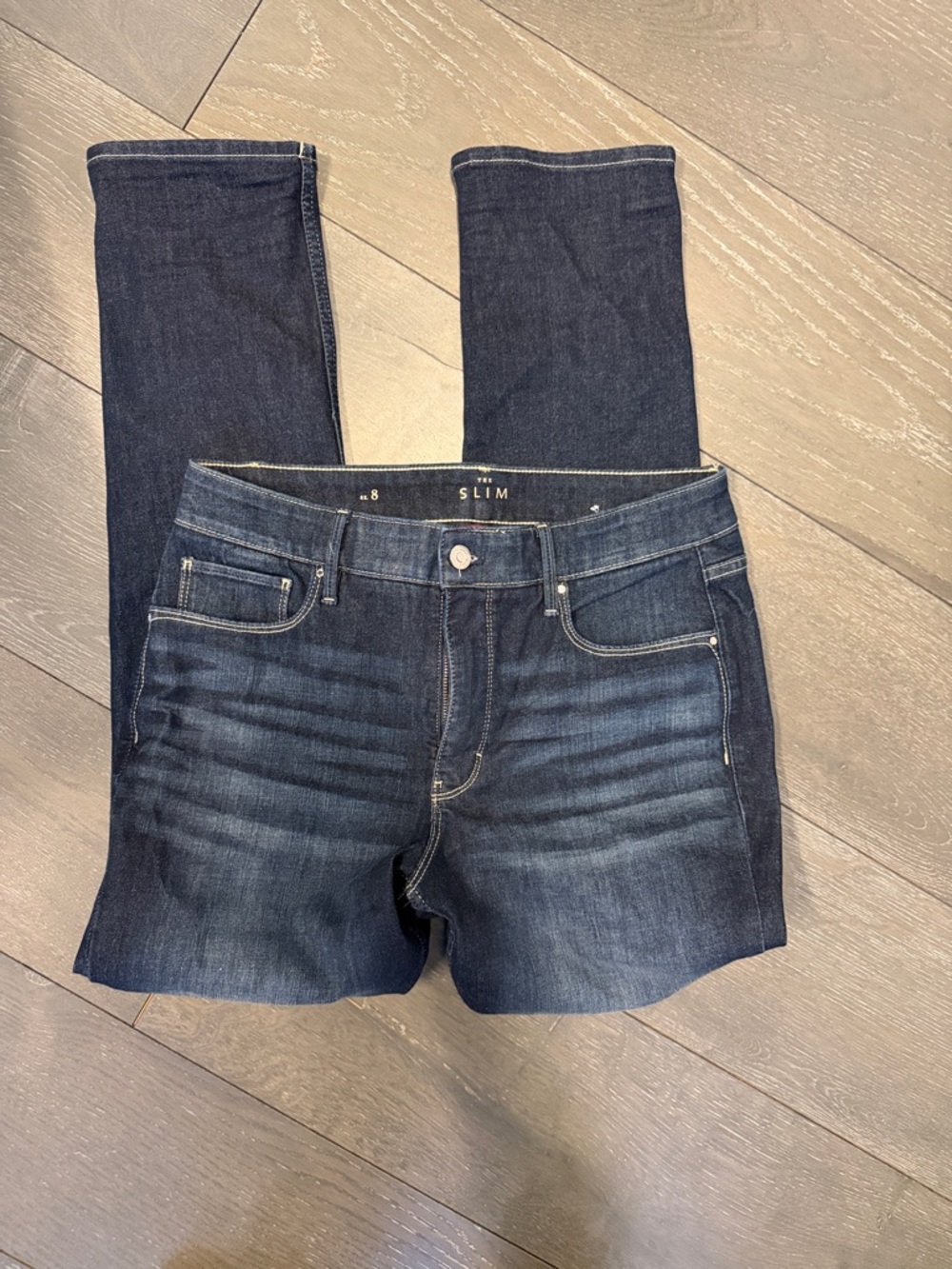 White House Black Market Slim Dark Indigo Skinny Jeans the slim